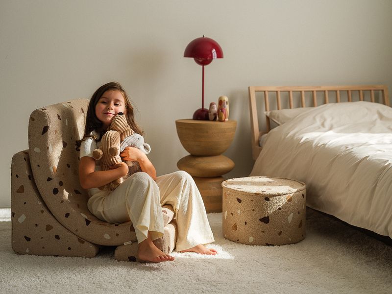 Wigiwama Terrazzo Moon Chair - Bruin