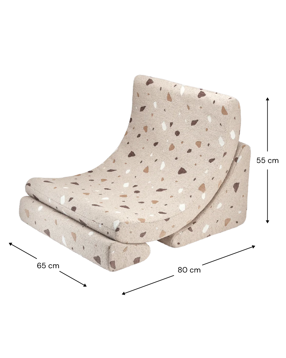 Wigiwama Terrazzo Moon Chair - Bruin