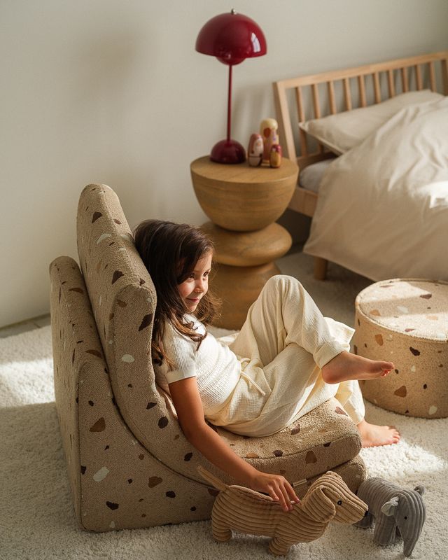 Wigiwama Terrazzo Moon Chair - Bruin