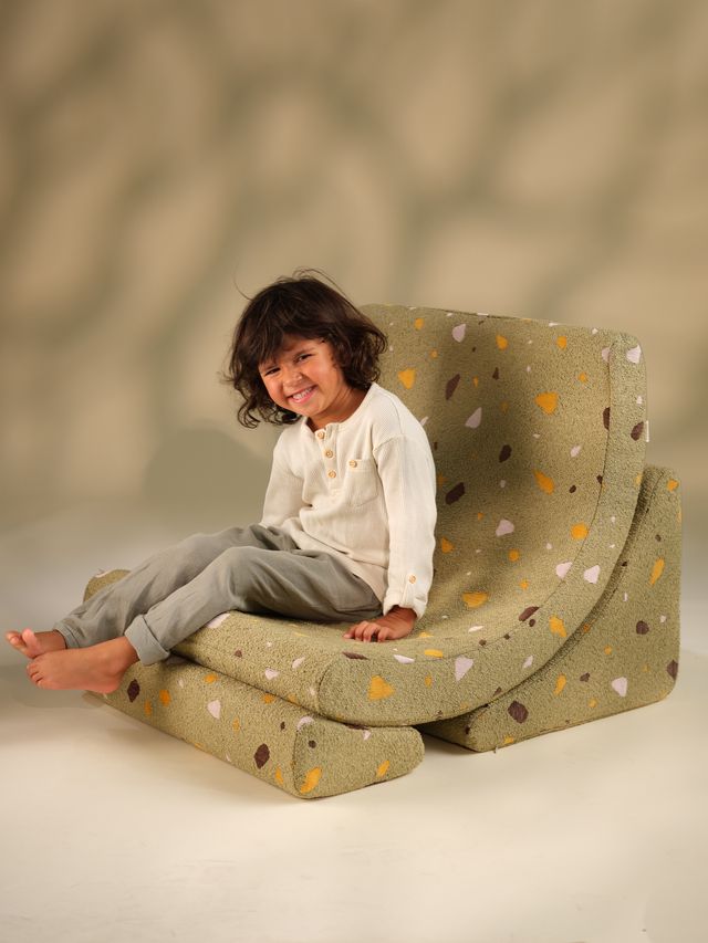 Wigiwama Terrazzo Moon Chair - Groen