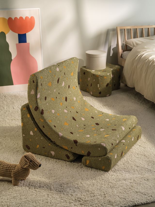 Wigiwama Terrazzo Moon Chair - Groen