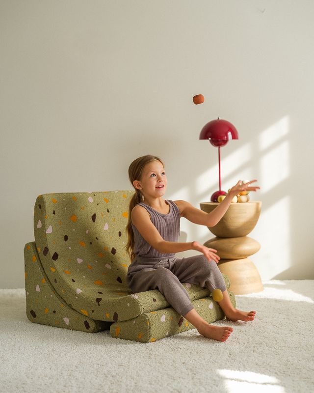 Wigiwama Terrazzo Moon Chair - Groen