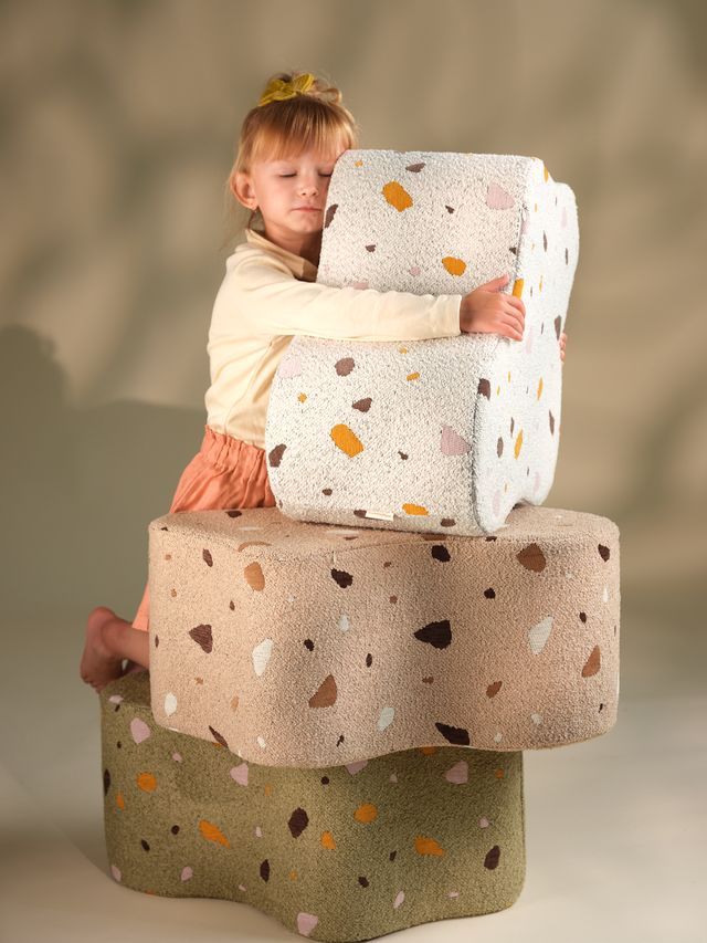Wigiwama Terrazzo Cloud poef - groen