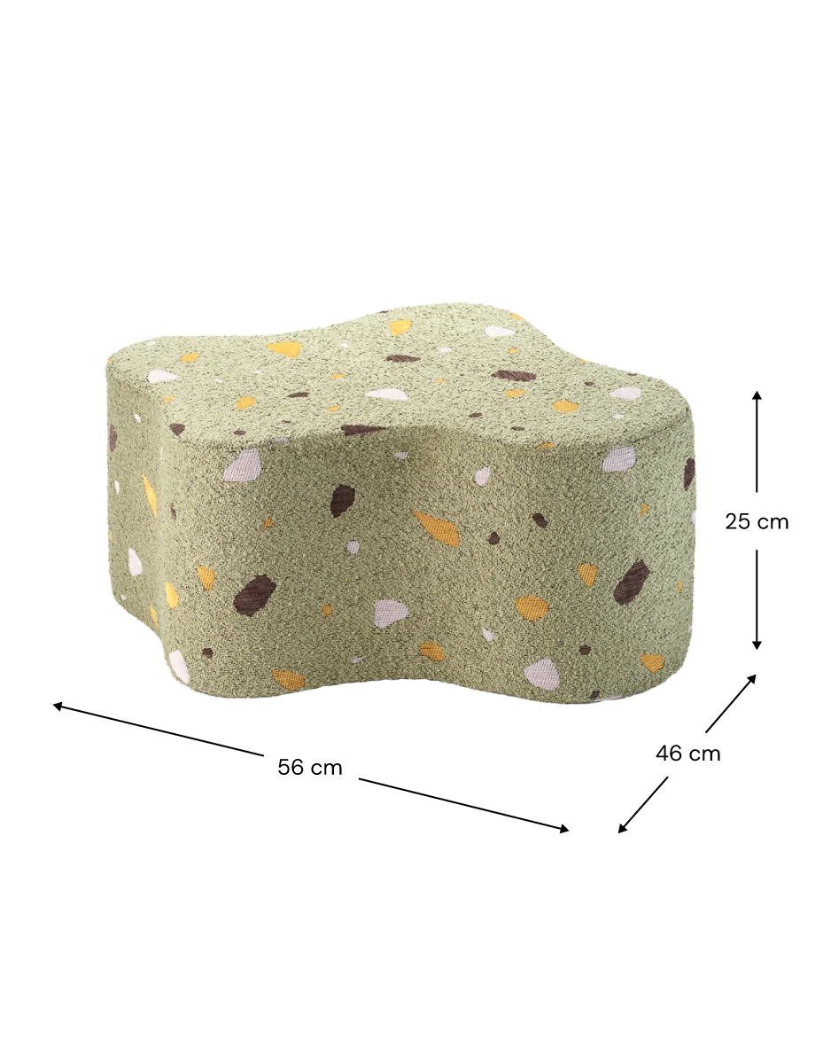 Wigiwama Terrazzo Cloud poef - groen