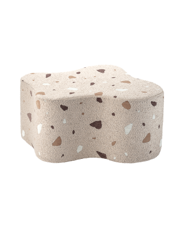 Wigiwama Terrazzo Cloud poef - bruin