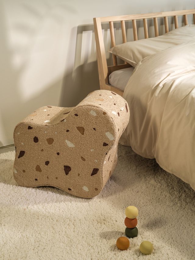 Wigiwama Terrazzo Cloud poef - bruin