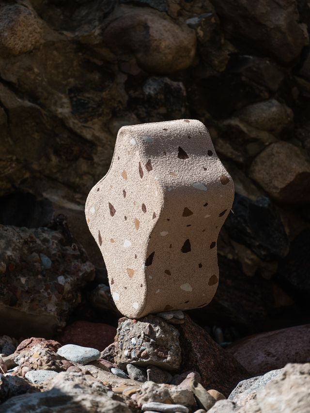 Wigiwama Terrazzo Cloud poef - bruin