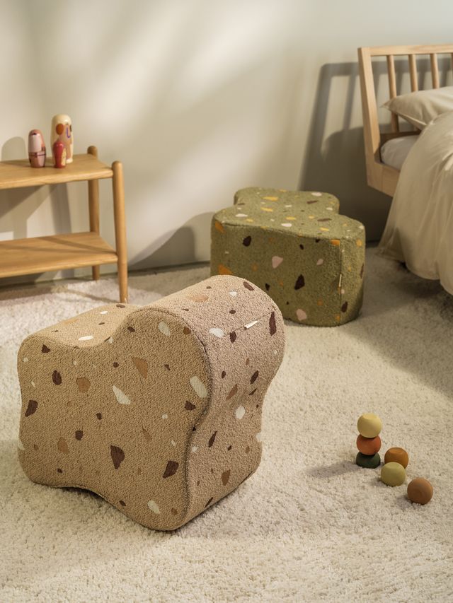 Wigiwama Terrazzo Cloud poef - bruin
