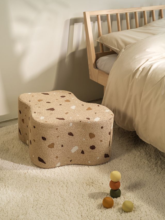 Wigiwama Terrazzo Cloud poef - bruin