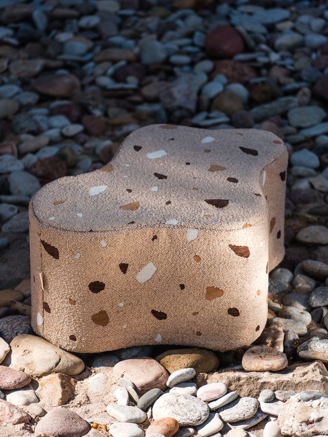Wigiwama Terrazzo Cloud poef - bruin