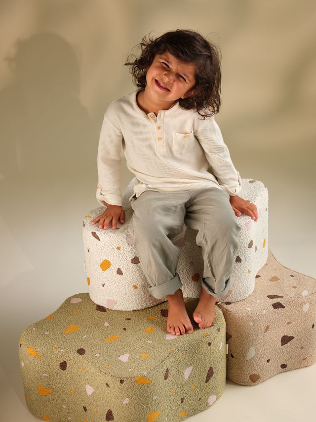 Wigiwama Terrazzo Cloud Poef - Meerkleurig