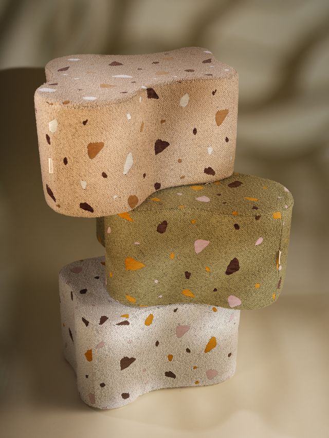 Wigiwama Terrazzo Cloud Poef - Meerkleurig