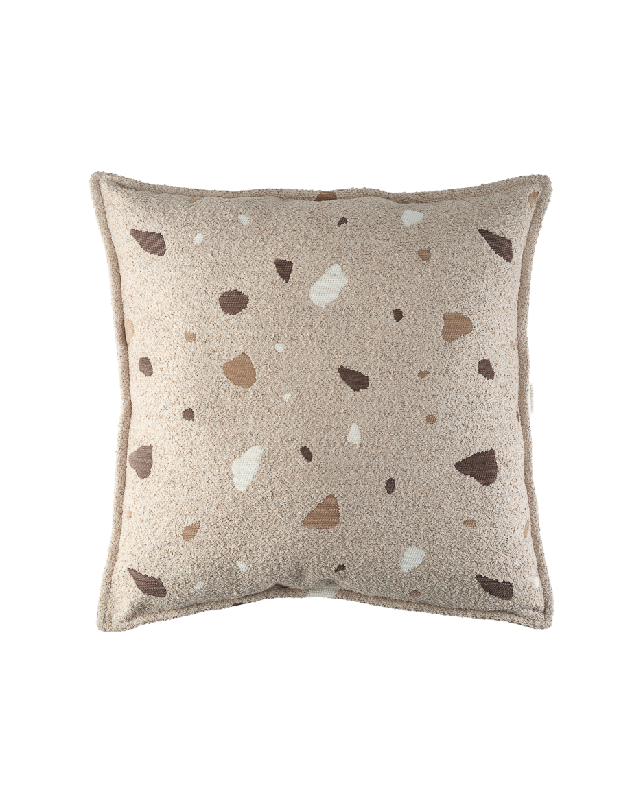 Wigiwama Terrazzo blok kussen - beige
