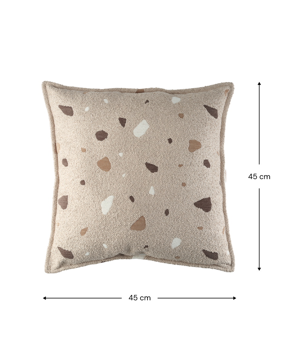 Wigiwama Terrazzo blok kussen - beige