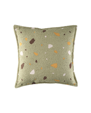 Wigiwama Terrazzo Block kussen - groen