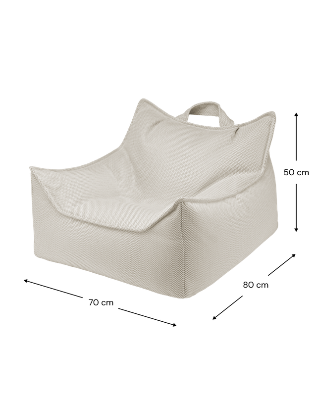 Wigiwama zitzak voor buiten - beige