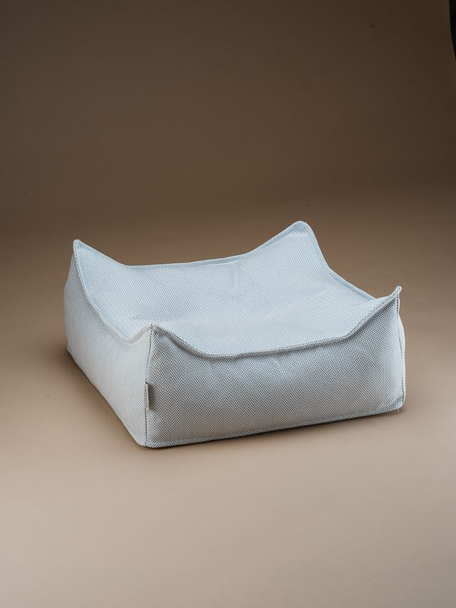 Wigiwama vierkante buiten poef - blauw