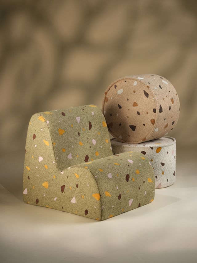 Wigiwama Terrazzo marmeren poef