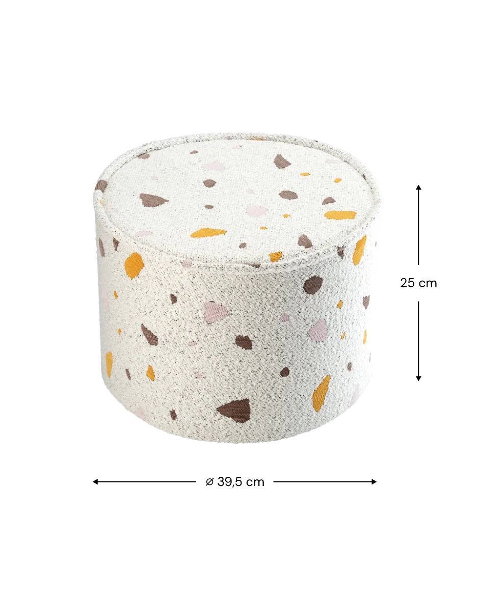 Wigiwama Terrazzo marmeren poef