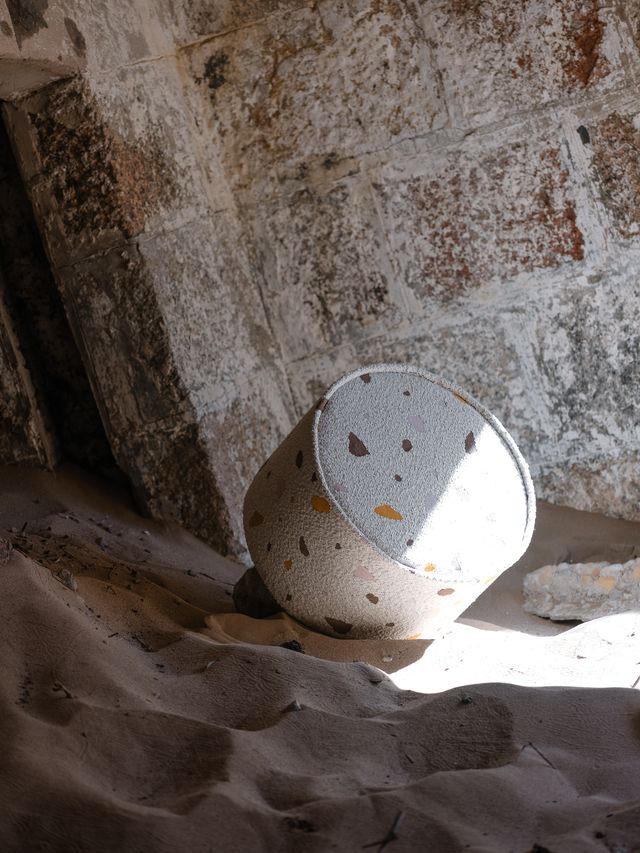 Wigiwama Terrazzo marmeren poef