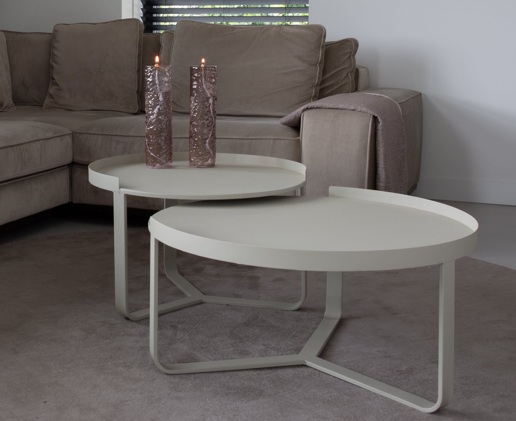 Metalen salontafel - Rond - small
