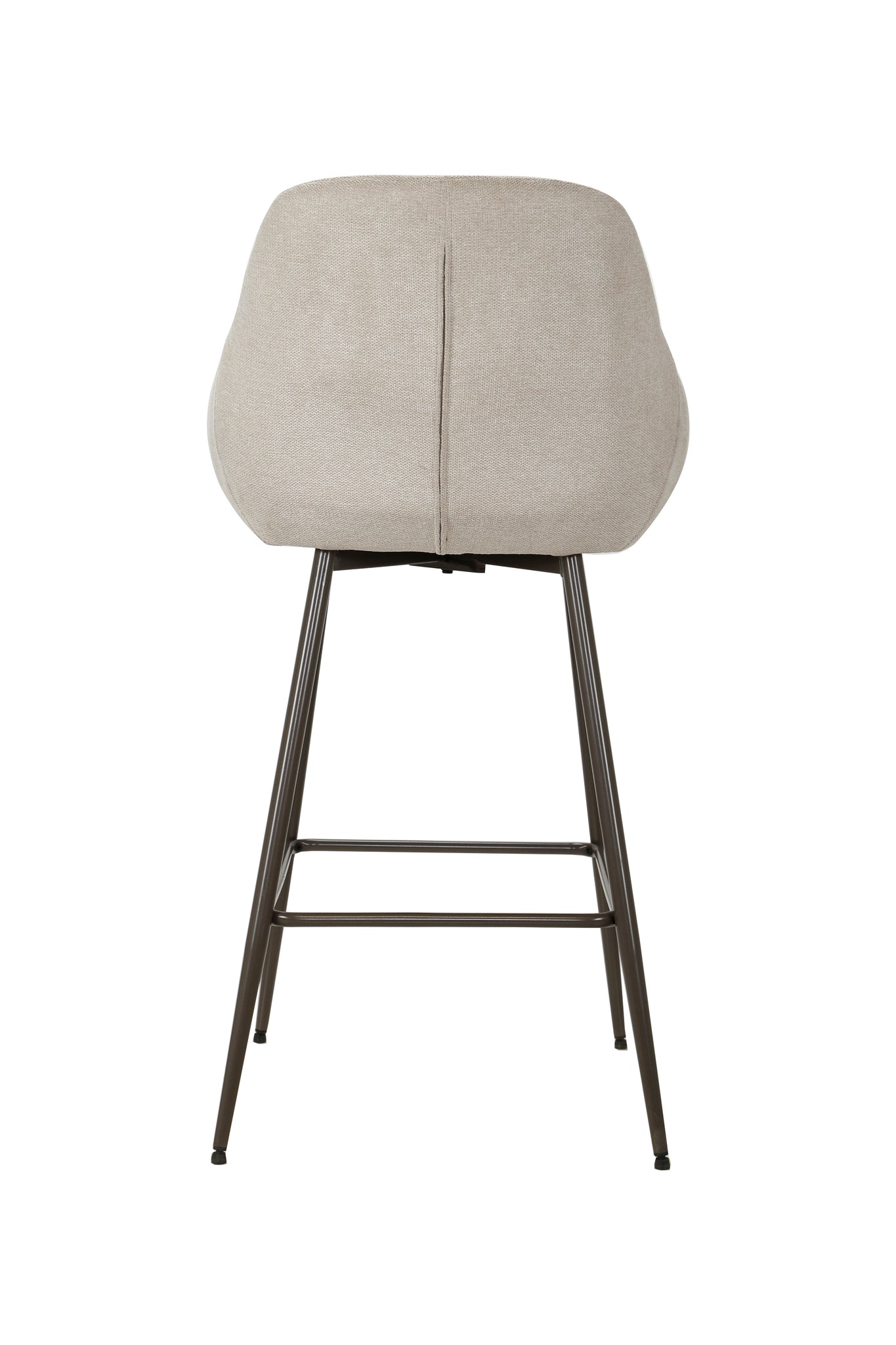 Hoge barkruk off-white met armleuning (set van 2)