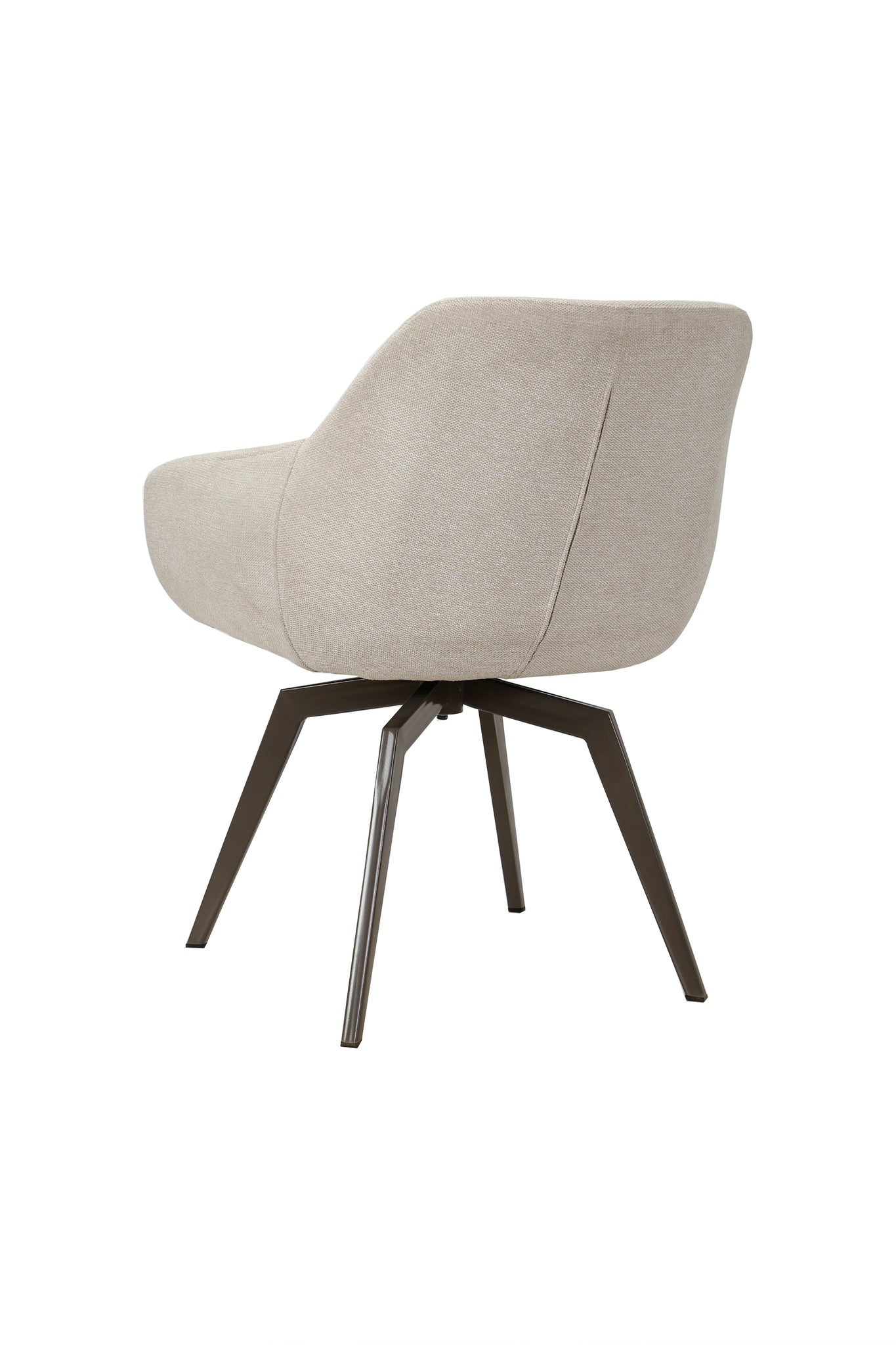 Eetkamerstoel offwhite met draaifunctie (set van 2)