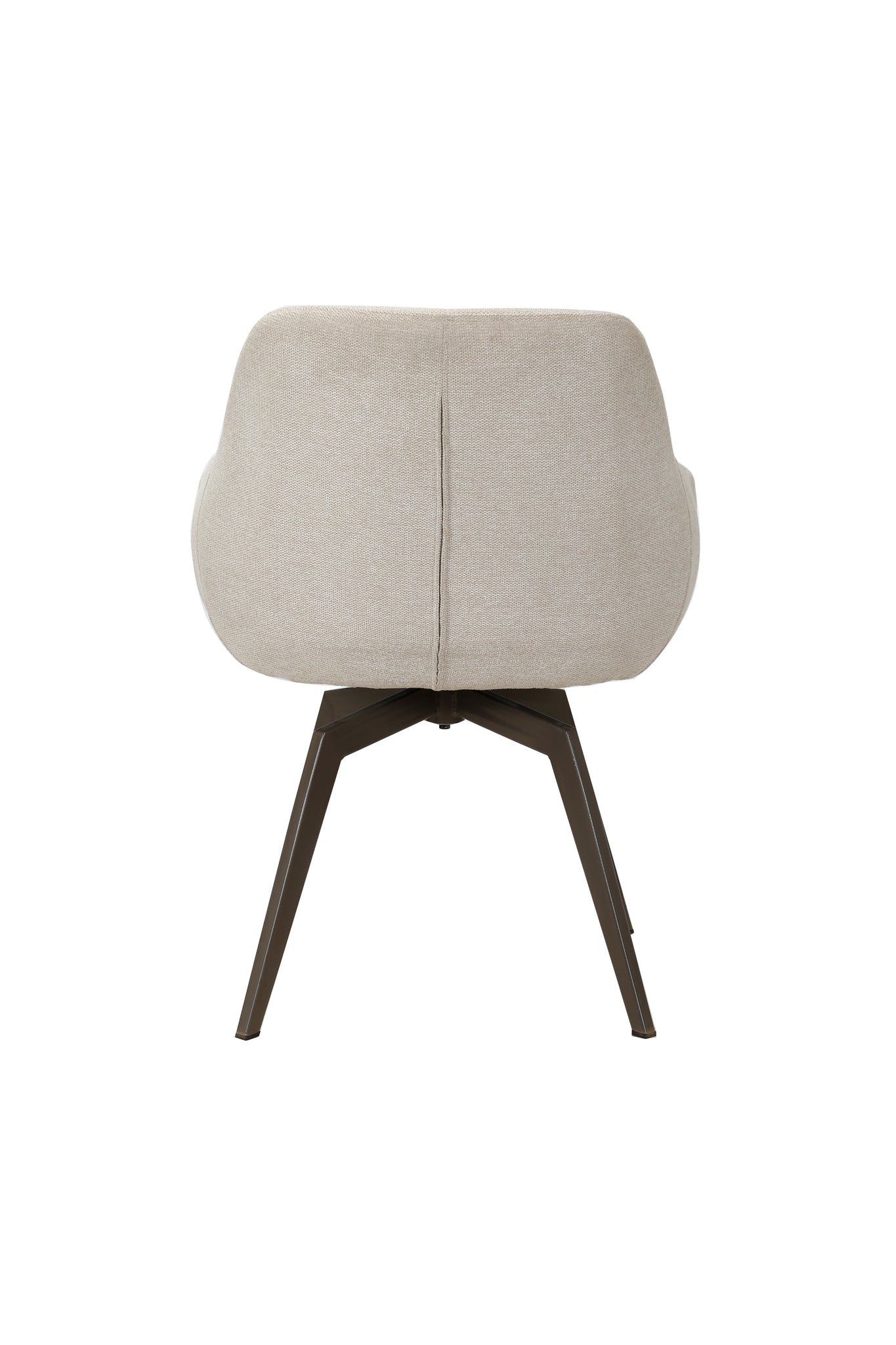 Eetkamerstoel offwhite met draaifunctie (set van 2)