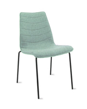 Workliving Verona Eetkamerstoel / Vergaderstoel - Wolvilt Fenice 455 zachtgroen - frame zwart