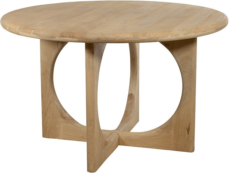 Eetkamertafel Ø130, Acaciahout Groovy Naturel