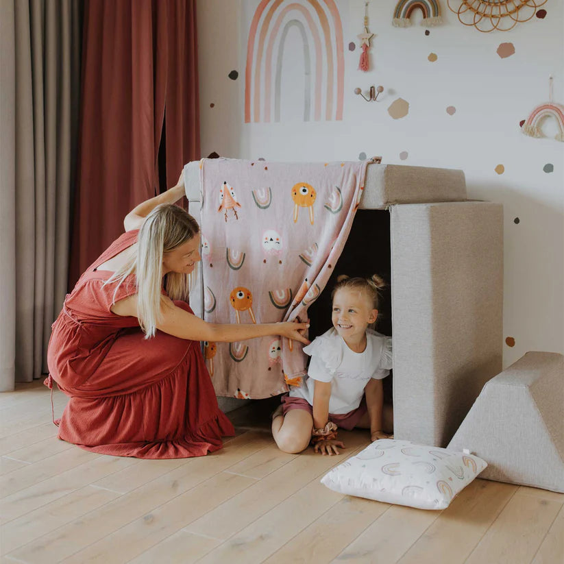 Speelbank kinderen, Crème, modulair, Bank kinderkamer