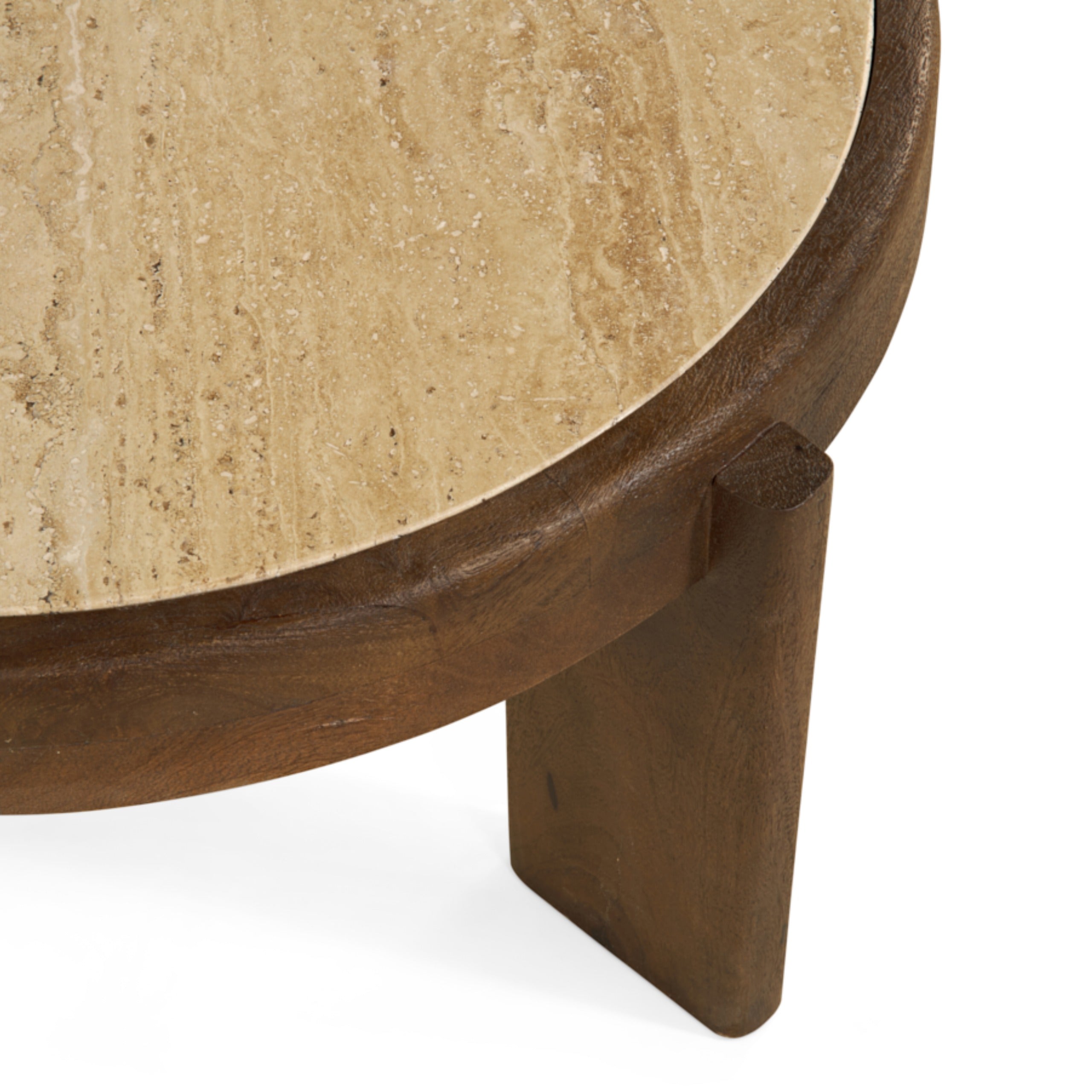 Salontafel Bora - Ø 75 cm, bruin