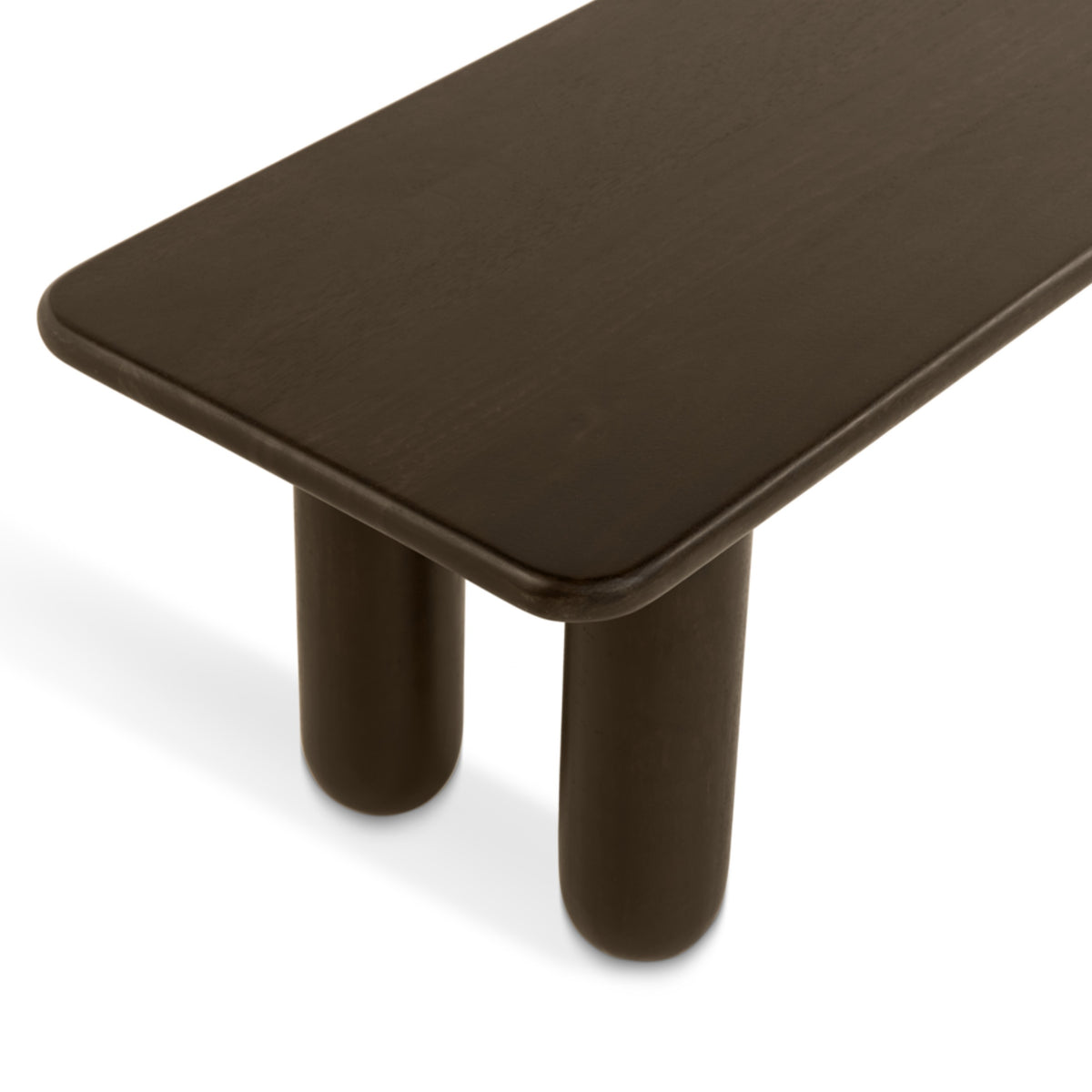 Eetbank Rondo - 200cm Donkerbruin