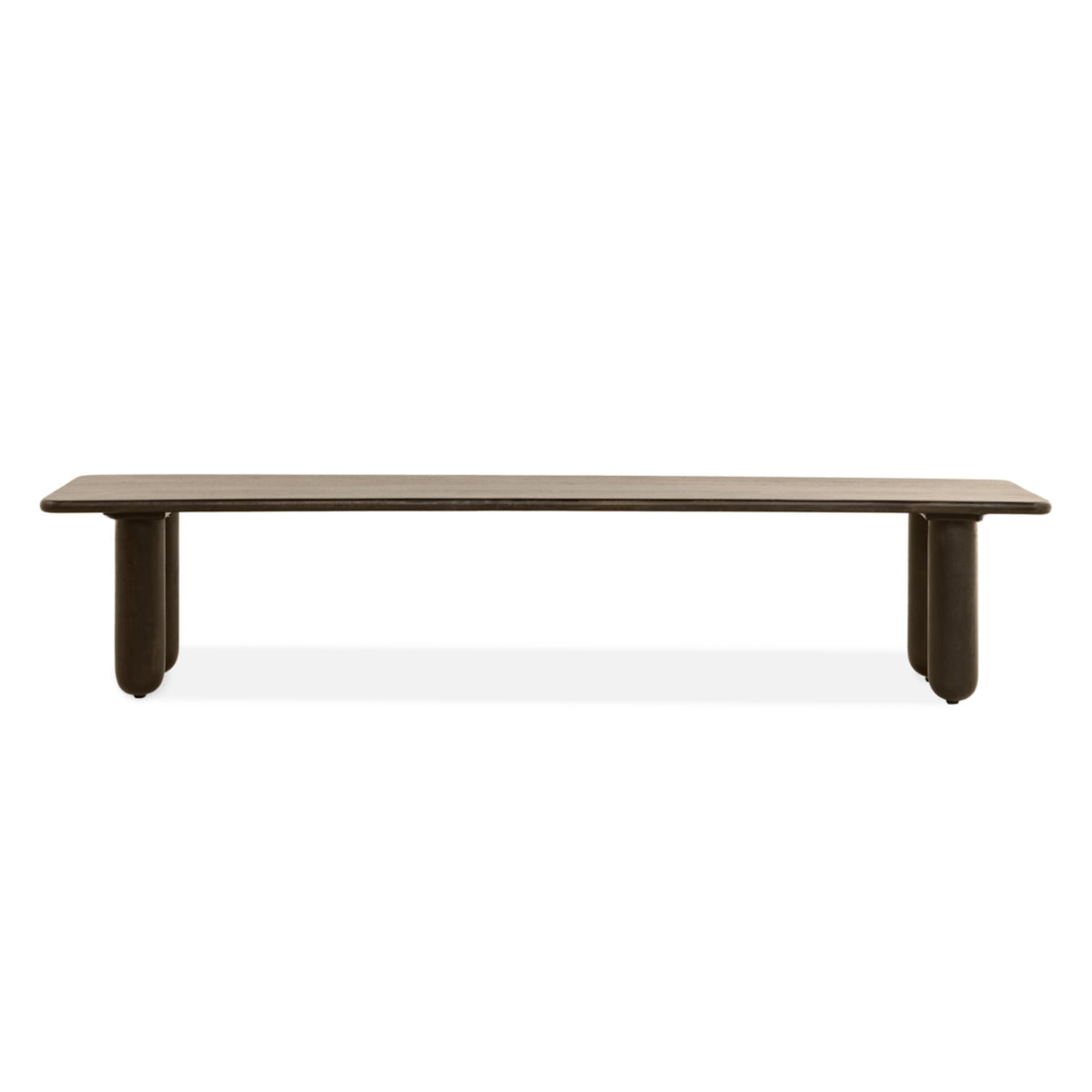 Eetbank Rondo - 200cm Donkerbruin