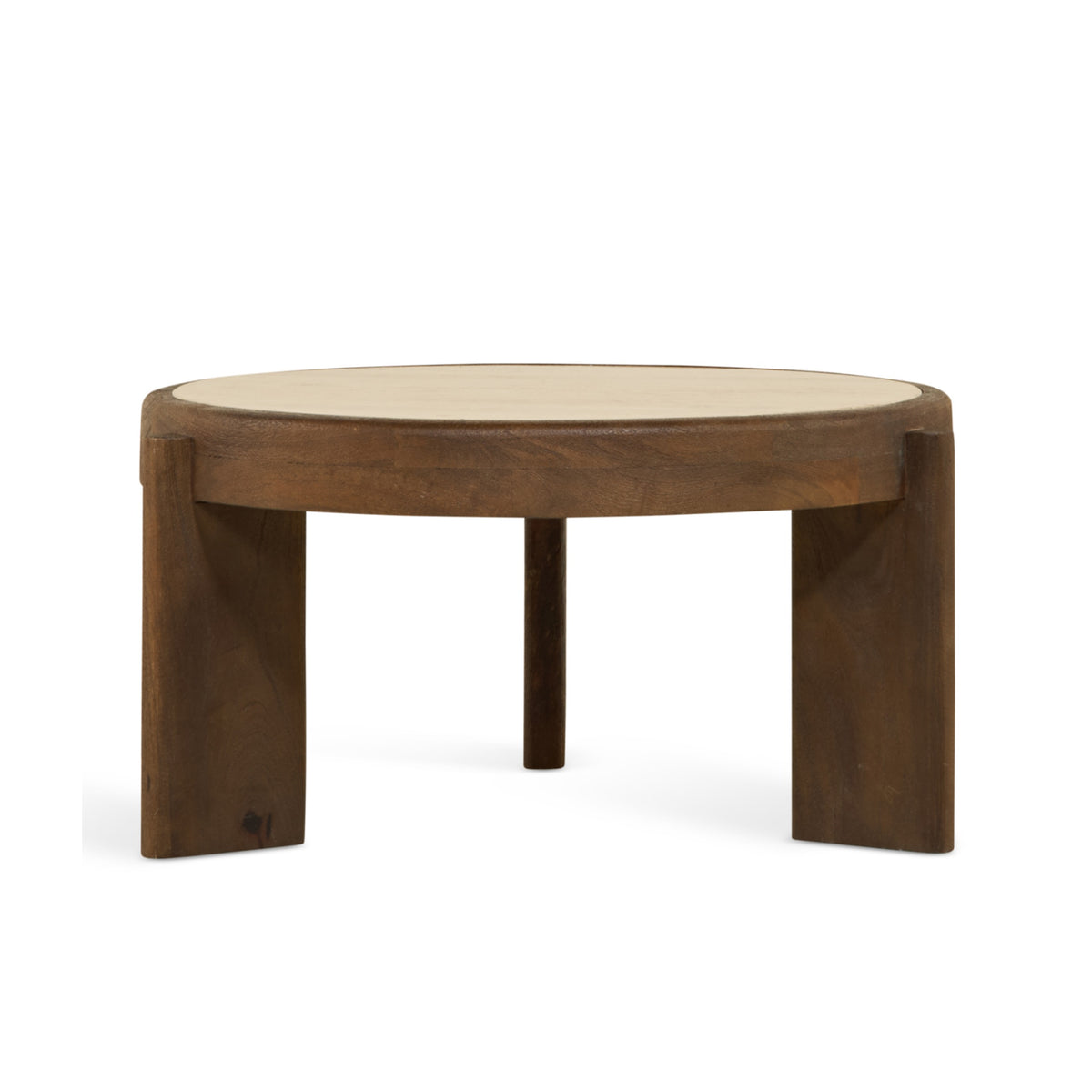 Salontafel Bora - Ø 75 cm, bruin