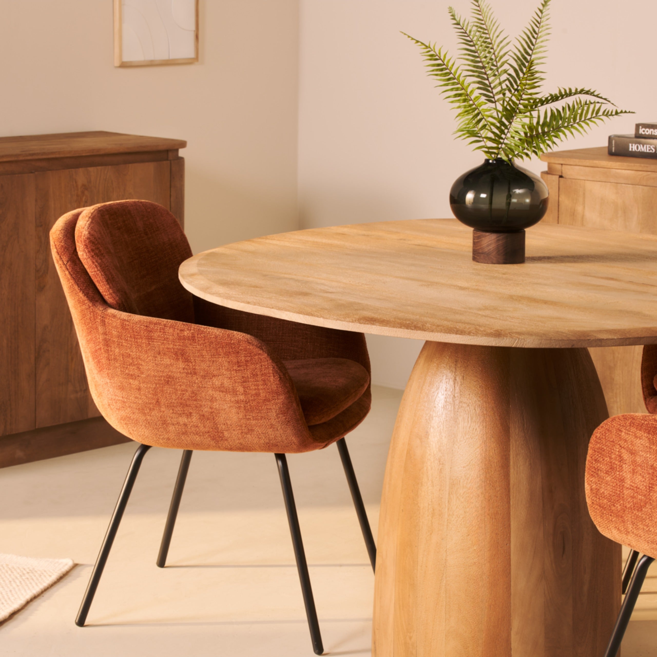 Eettafel Bora - Ø120cm Naturel