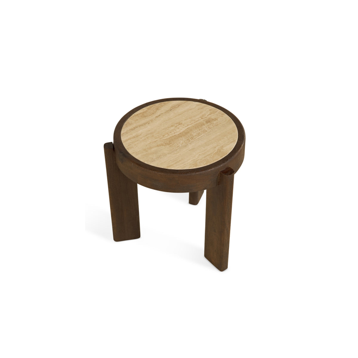 Bijzettafel Bora - Ø50cm Bruin
