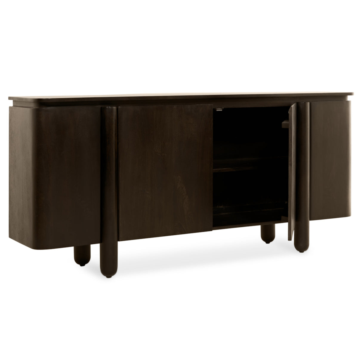 Dressoir Rondo - 175 cm donkerbruin