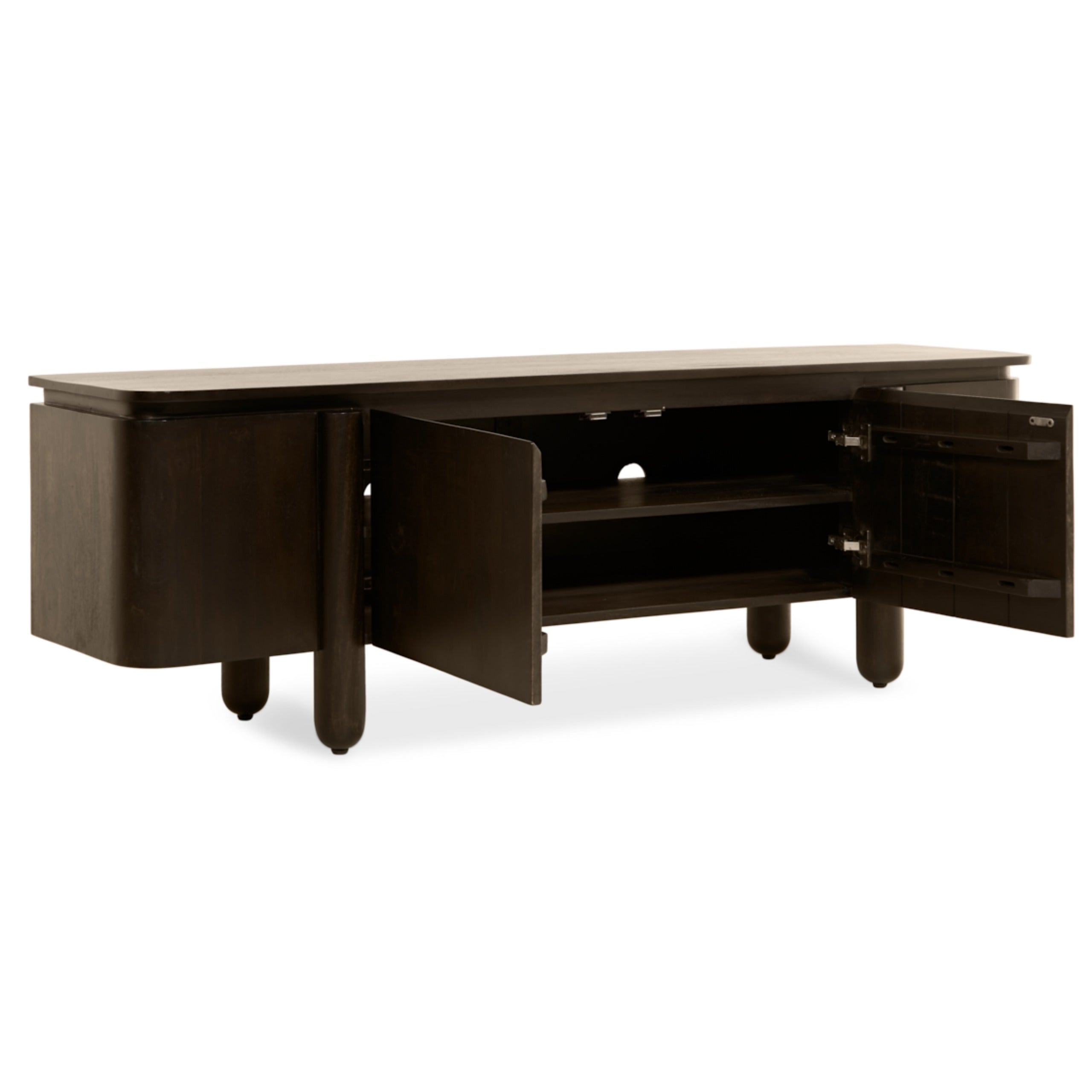 TV-meubel Rondo - 175 cm donkerbruin