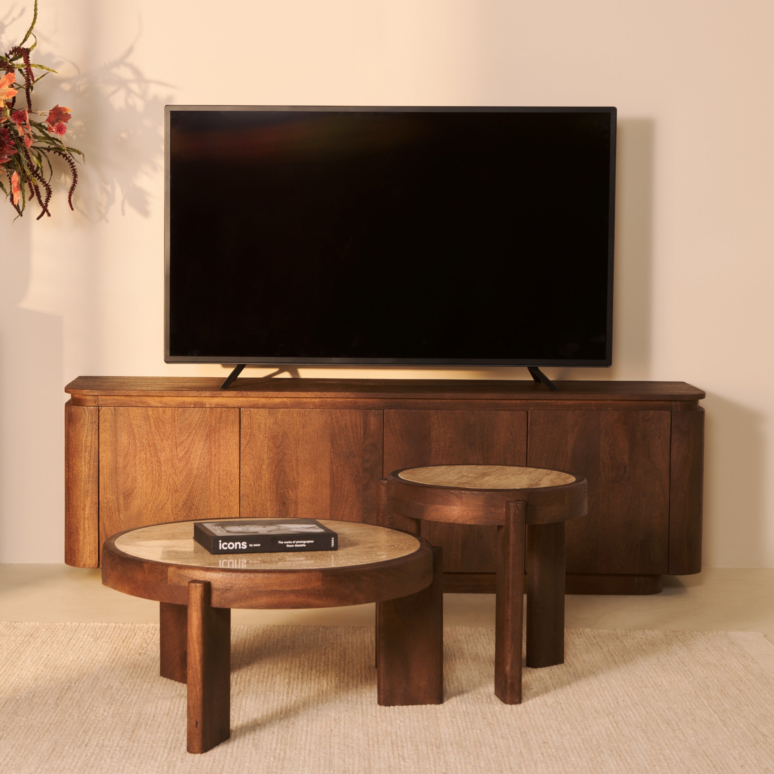 TV-meubel Bora - 175 cm bruin