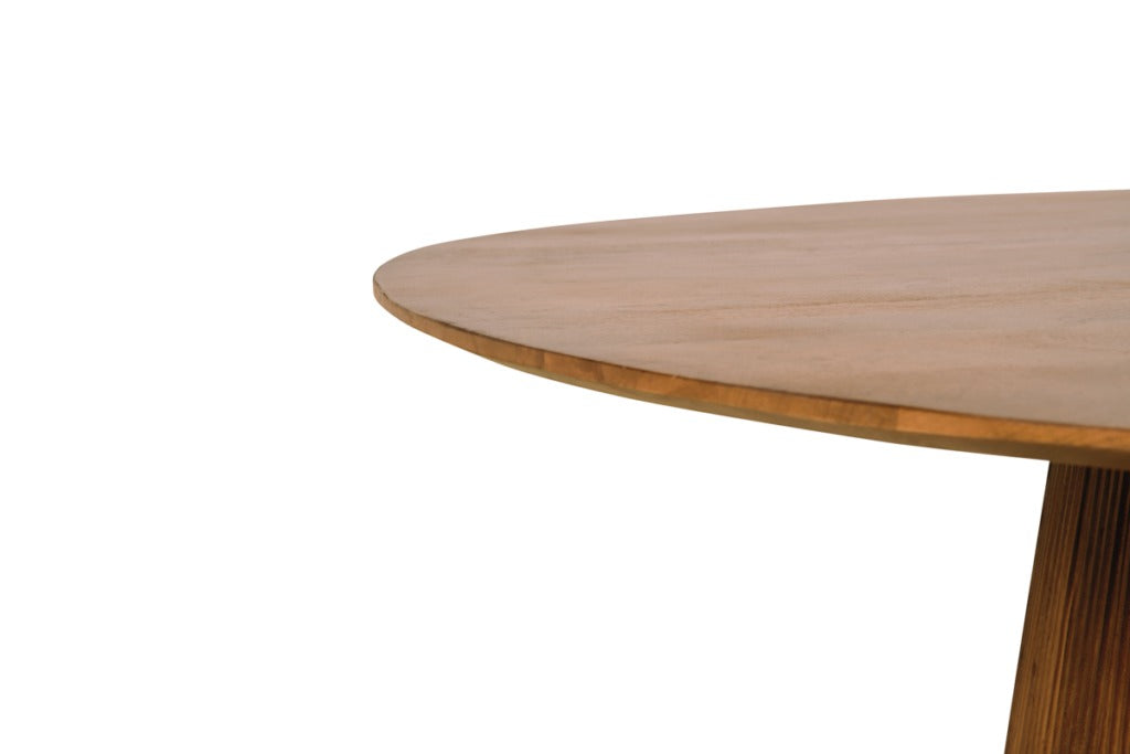 Mokka ronde eettafel lichtbruin - Ø150 cm