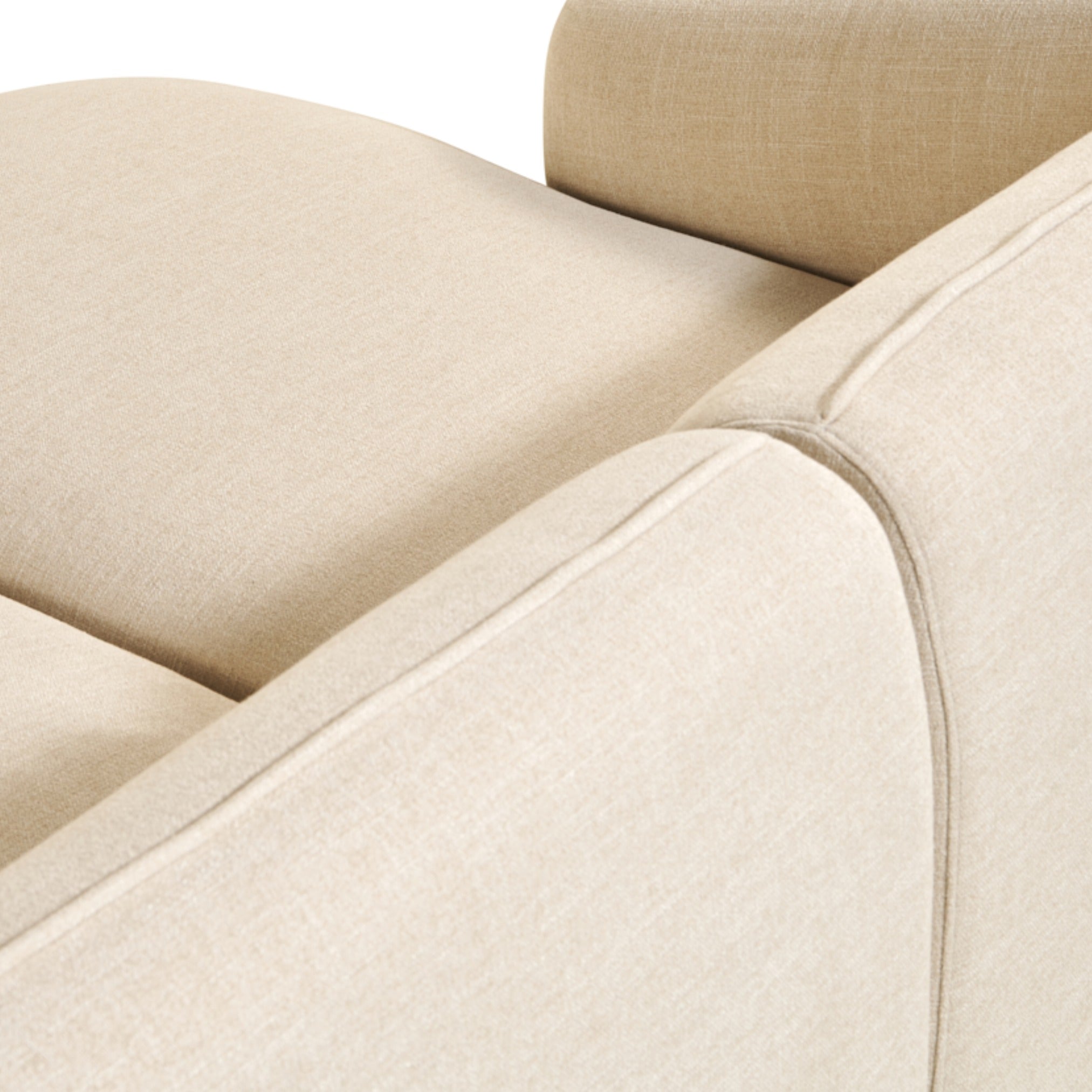 Hoekbank Laila - Stof Beige Links