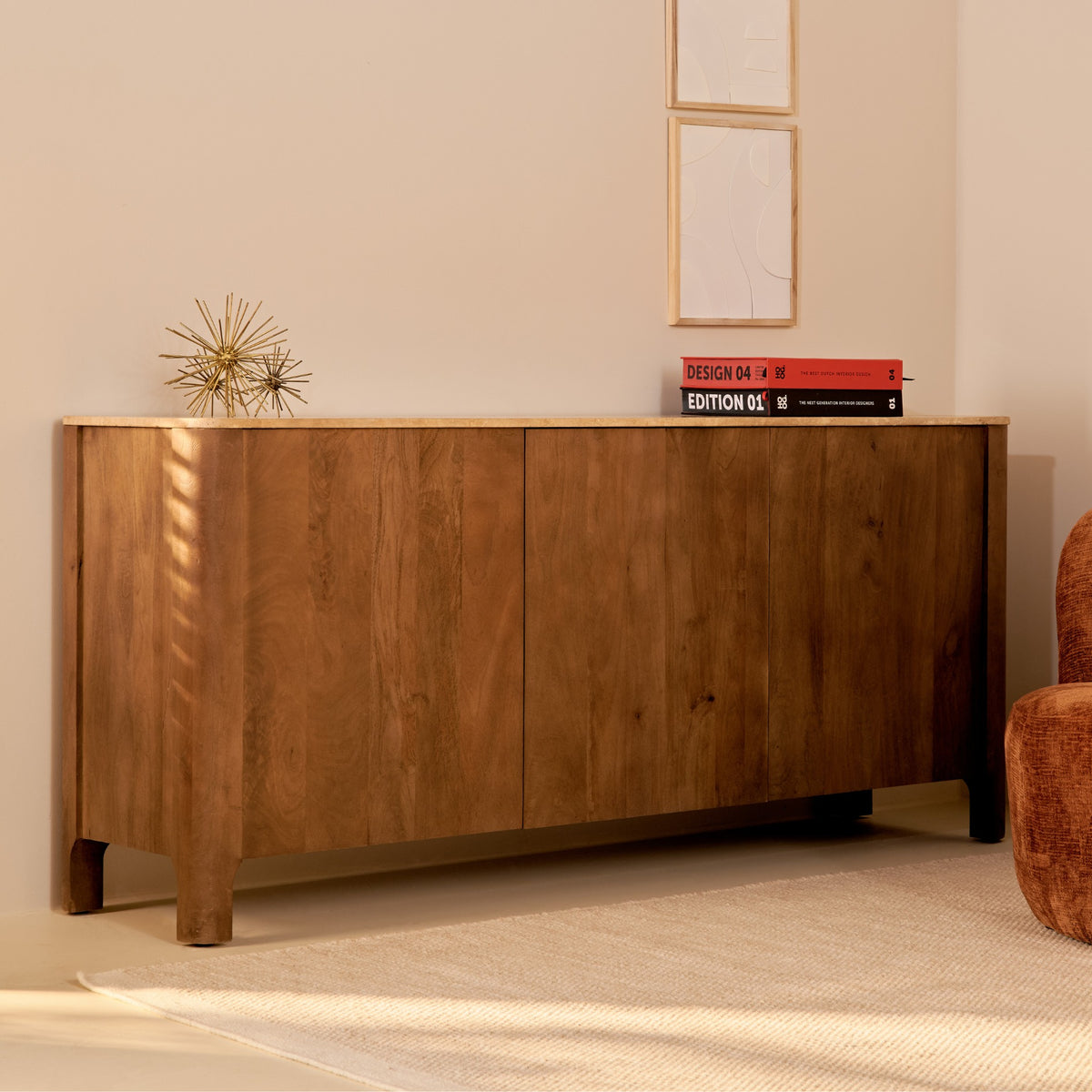 Nova dressoir - bruin 180 cm
