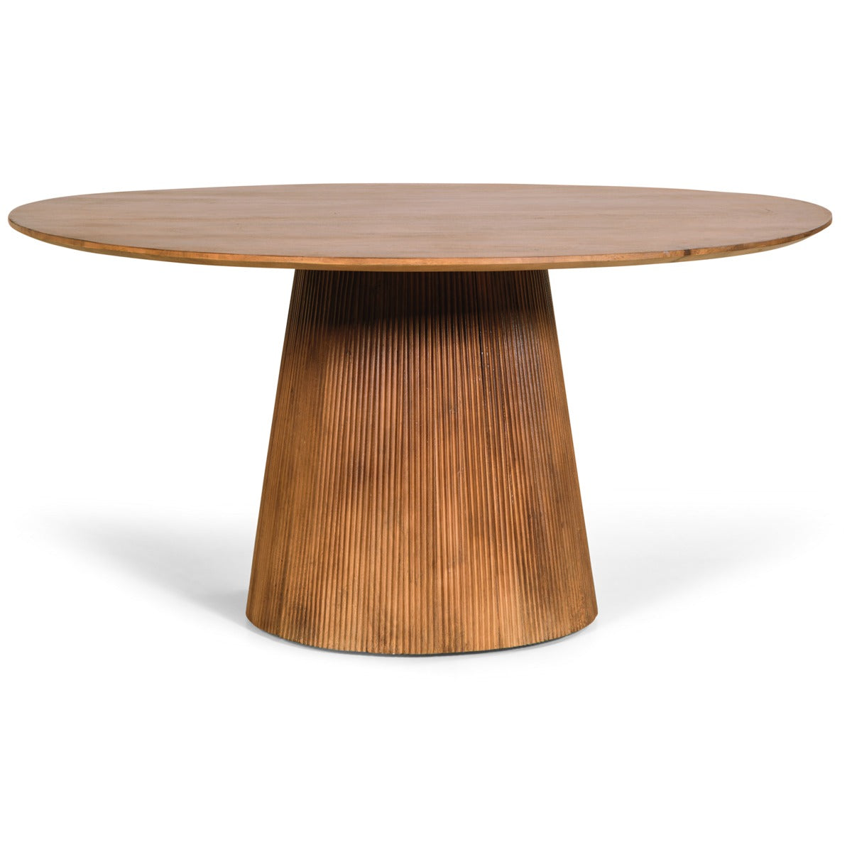 Mokka ronde eettafel lichtbruin - Ø150 cm