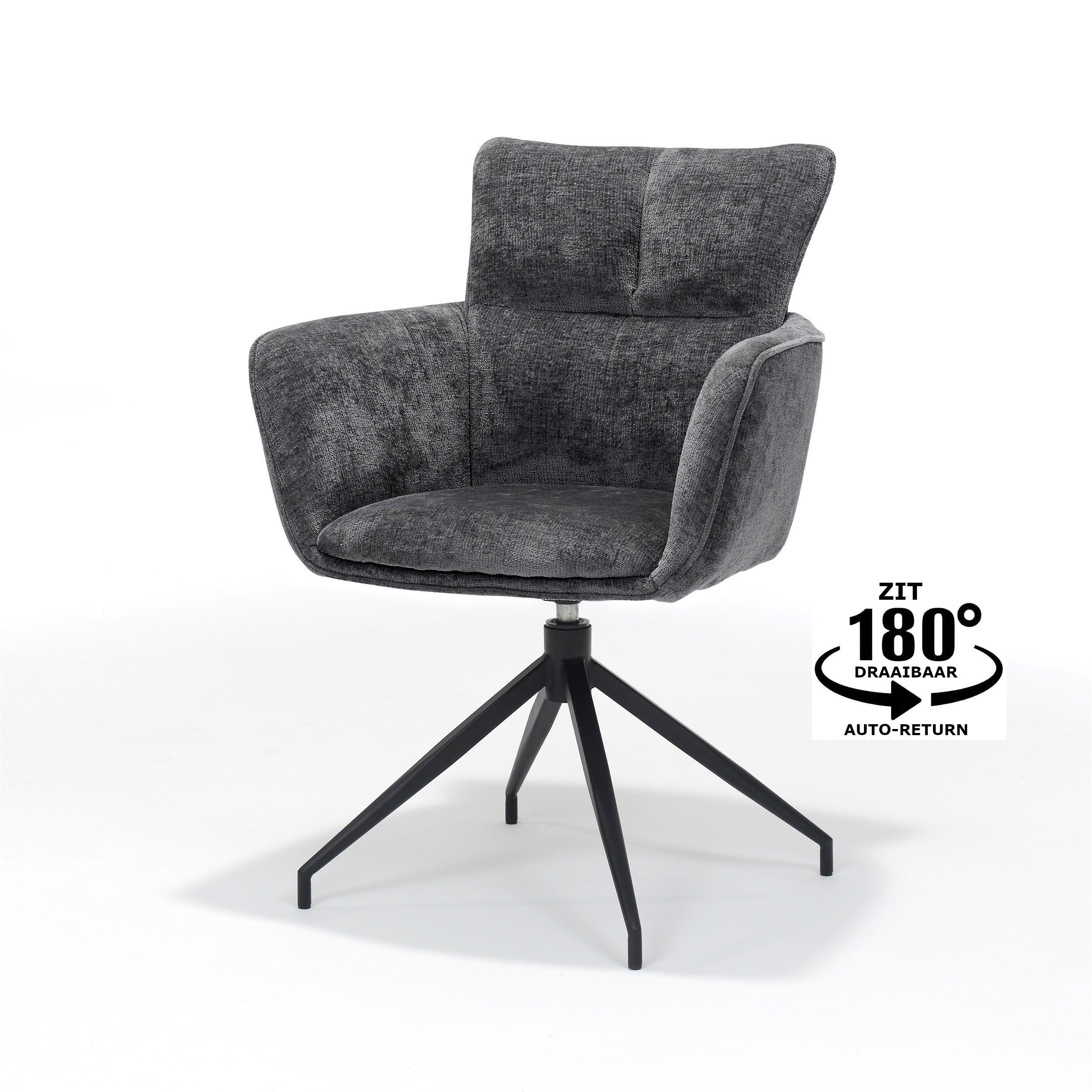 Evan fauteuil stof Perfect Harmony antraciet