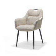 Adele armstoel Stof Retro Bliss #03 Naturel