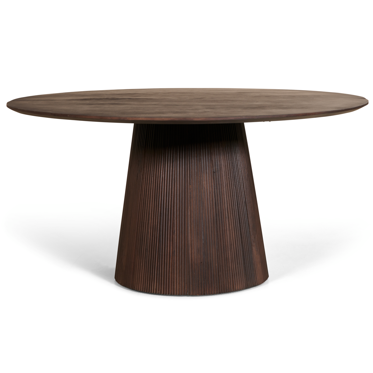 Mokka Ronde Eettafel Donkerbruin - Ø150cm