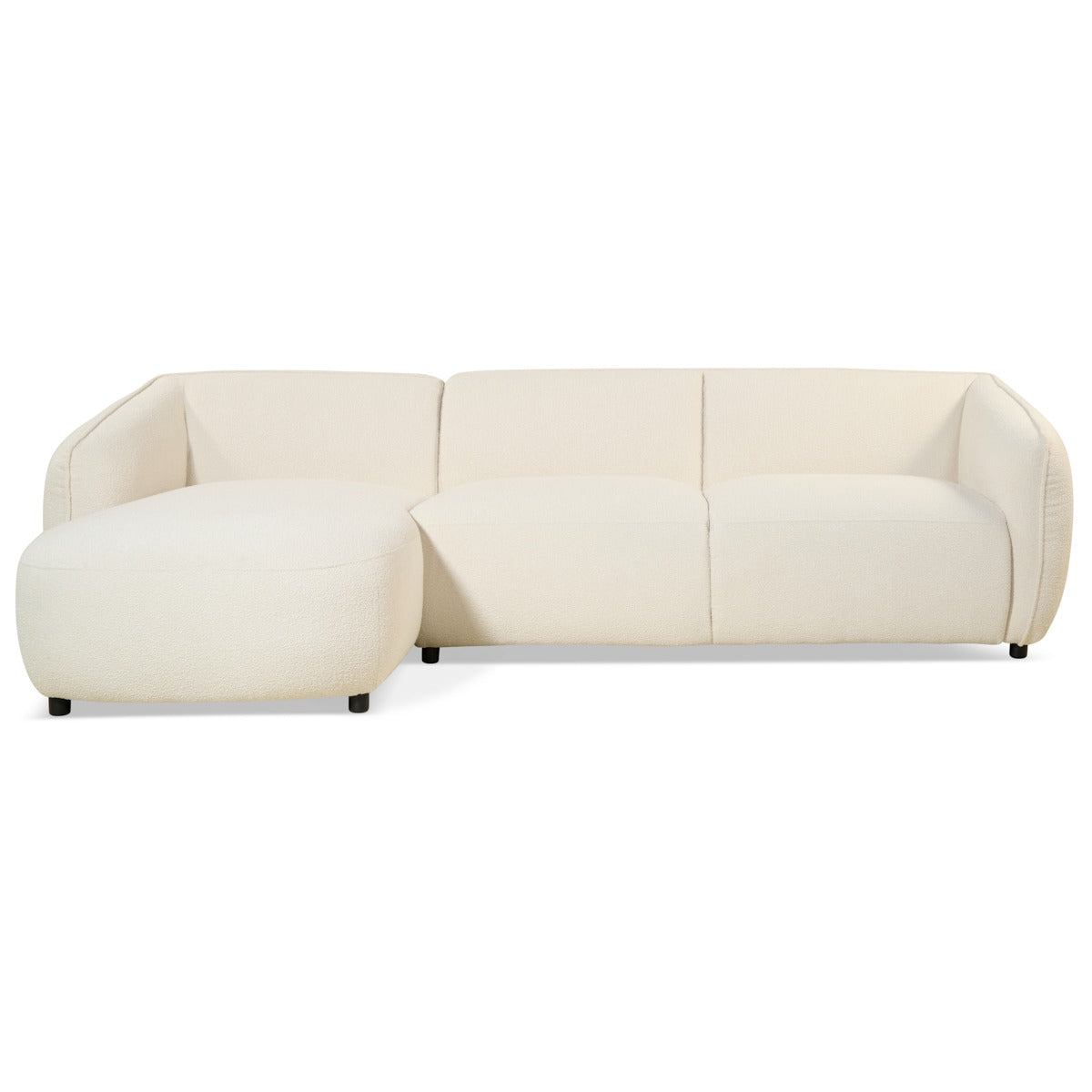 Hoekbank Laila - Bouclé Beige Links