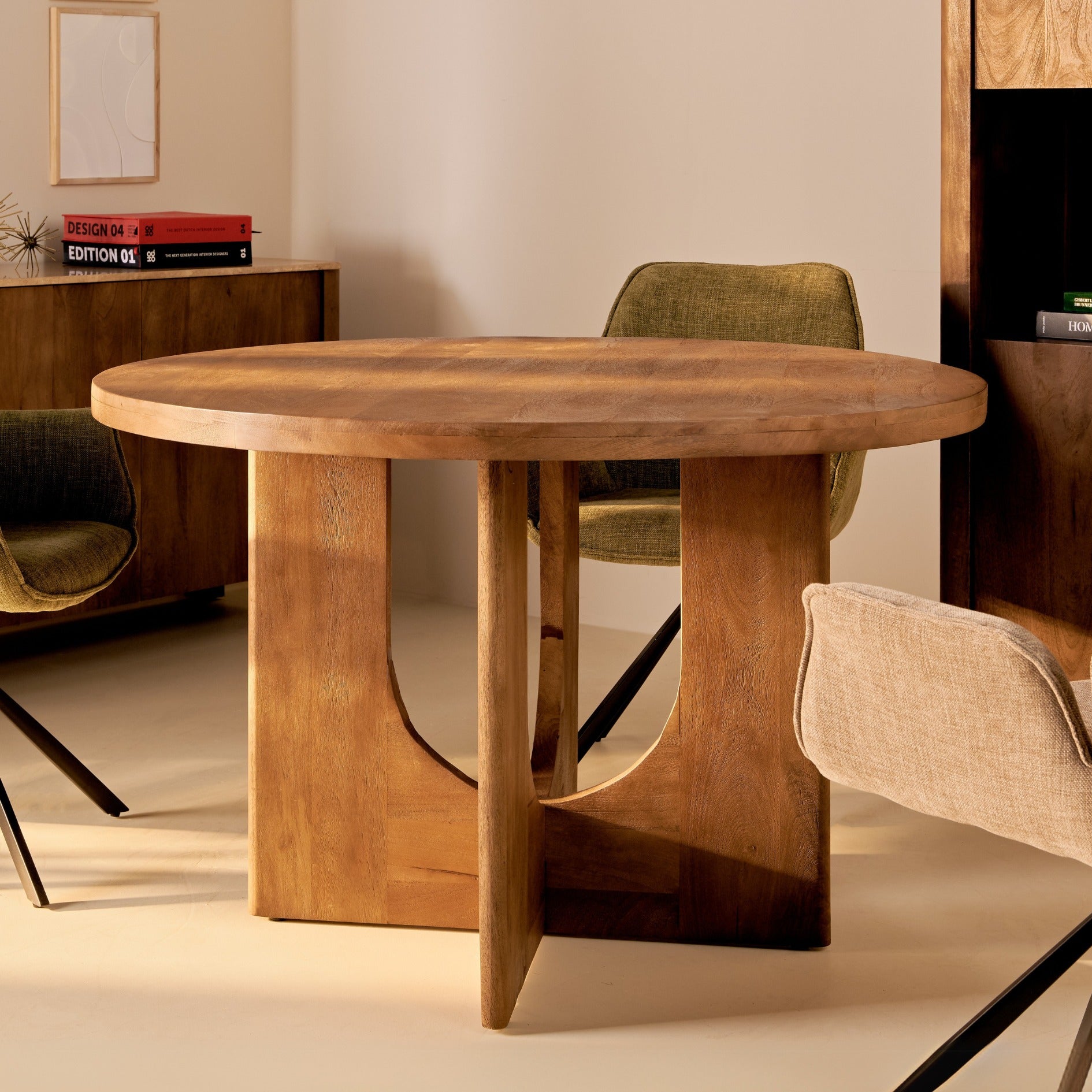 Nova Eettafel - Bruin Ø150cm