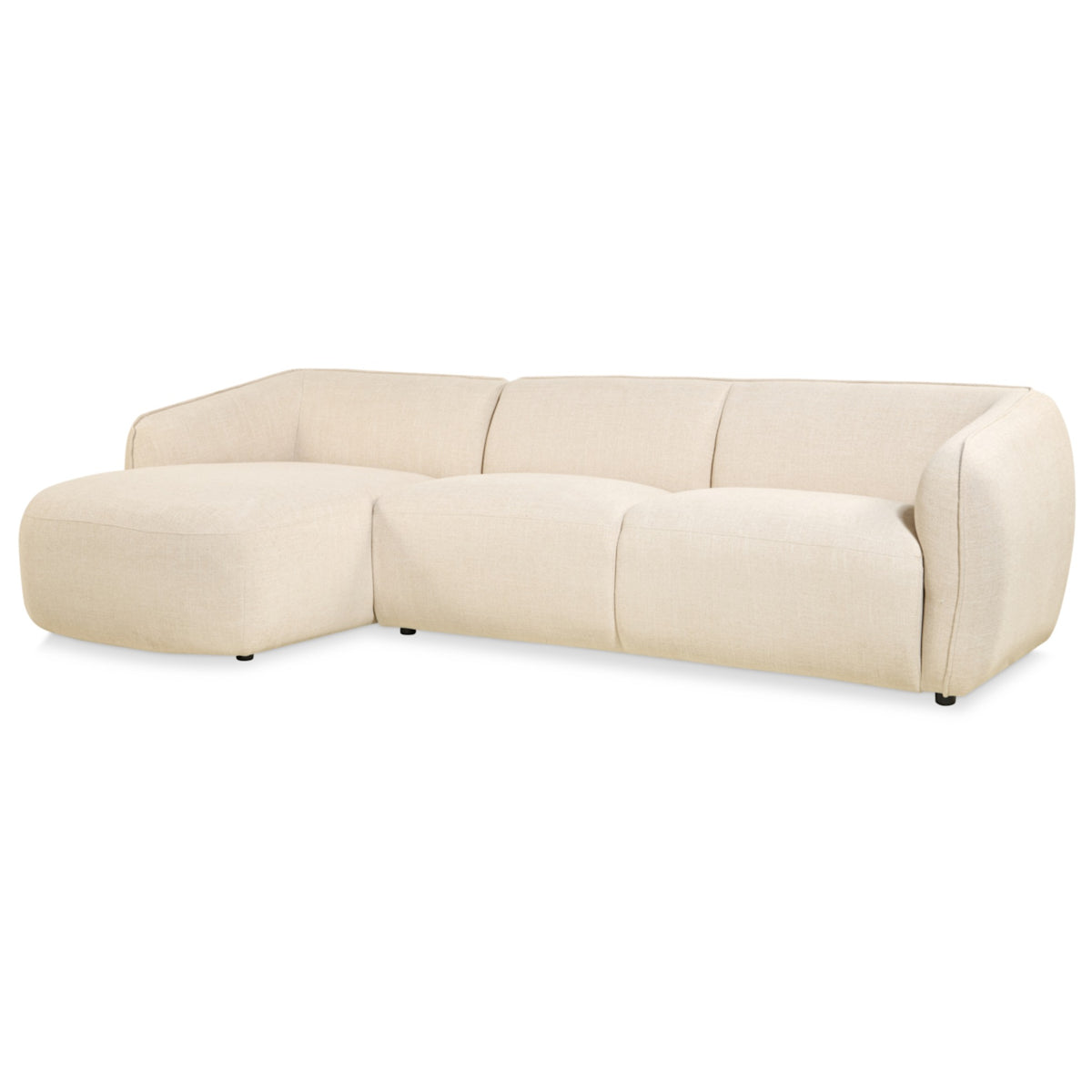Hoekbank Laila - Stof Beige Rechts